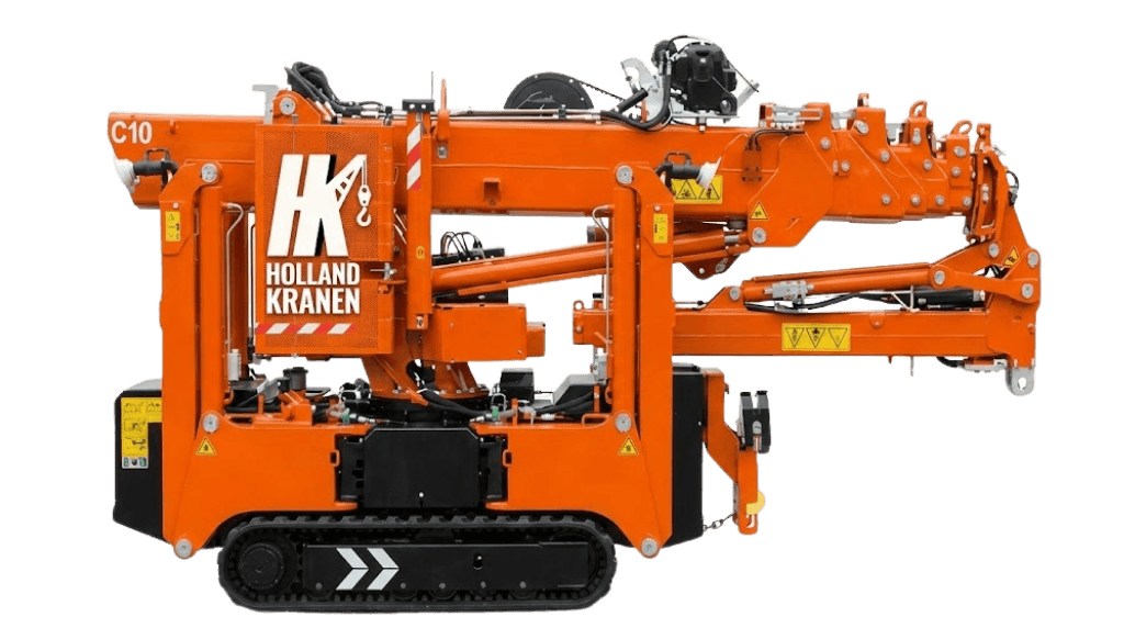 Hoeflon C10 en C10e elektrische minikraan van Holland Kranen